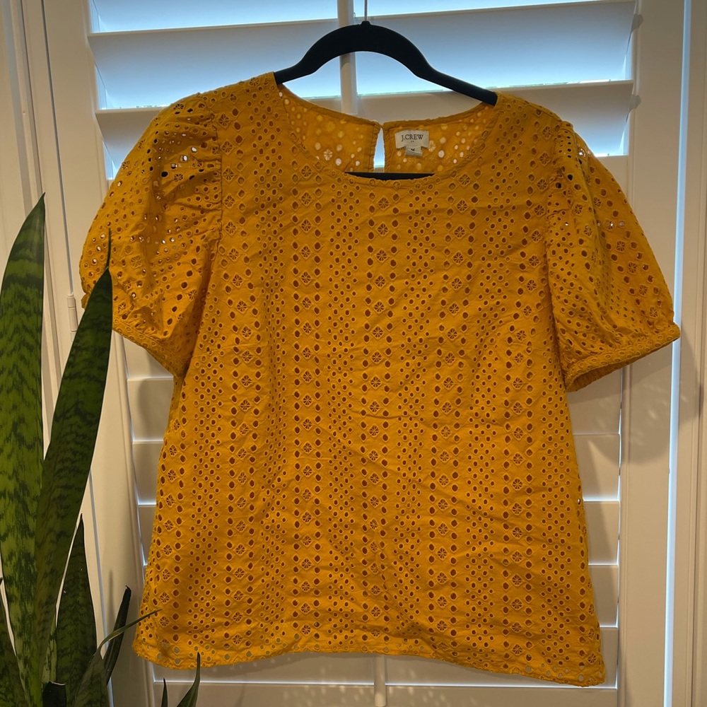 J.Crew Factory eyelet top